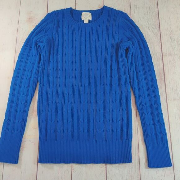 St. John's Bay Crew Neck Long Sleeve Cable Knit Pullover Sweater sz S - Picture 7 of 10